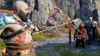 Real God Of War Kratos Warns Odin Scene - God Of War Ragnarok (Ps5) 2022