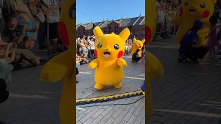This guy GOT ATTACKED by a wild Pikachu parade