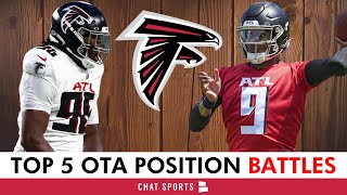 Atlanta Falcons 5 BIGGEST Position Battles At OTAs & Predictions On Who Wins Them