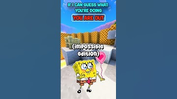 Did I guess what you’re doing? (Part 1) #mindgames #spongebob #brainteaser