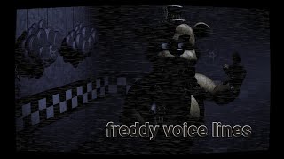 freddy voice lines