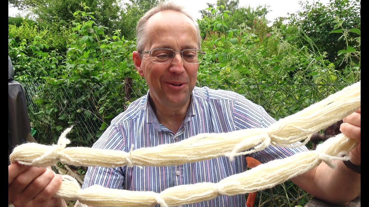 Spinning Wool And Flax On My Rebuilt Spinning Wheel