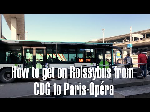 How to get on Roissybus from Charles de Gaulle airport terminal 2E to Paris-Opéra