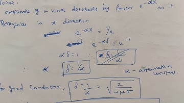 EE302 - Electromagnetics - Module 6- Skin Depth