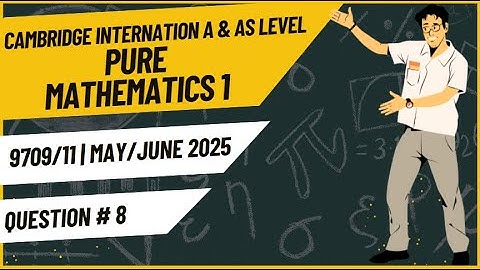 AS & A Level Pure Maths 9709/11 Q8 | May June 2025 | Step-by-Step Past Paper | Coordinate geometry