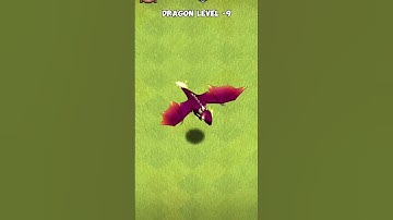 Upgrading Dragon Level 1 To Max in Clash of Clans🔥 #shorts #clashofclans #coc