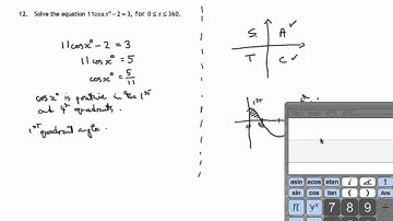 Q12 Paper 2 SQA 2014 National 5 Mathematics Exam.