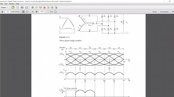 Three phase circuit 3 phase full wave bridge rectifier