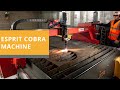 Cobra affordable cnc plasma cutting table  esprit automation