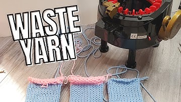 Cast on with waste yarn knitting machine tutorial | Addi Express Knitting Machine | Sentro Knitting