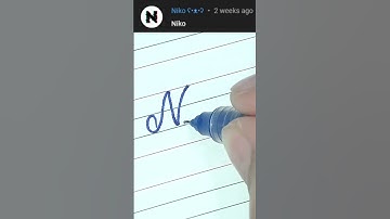 Niko - Beautiful name in Cursive writing | Cursive writing for beginners | #shorts