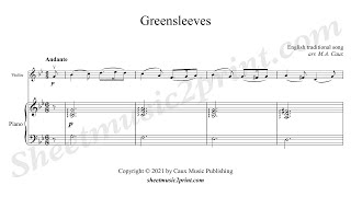 Video thumbnail of "Greensleeves - Violin"