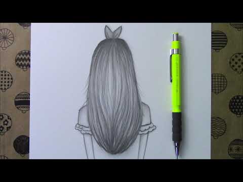 Güzel saçlı bir kız çizimi nasıl yapılır?
