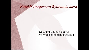 Hotel Management System in java With Source Code in Hindi Part 27