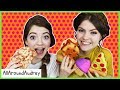 SQUISHIES VS REAL FOOD SWITCH UP CHALLENGE! / AllAroundAudrey