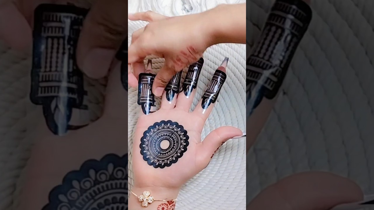 beautiful sticker mehndi design #shorts