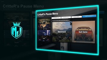 [FREE] CritteR’s Vanilla-Style NUI Pause Menu | Fully Customizable & Standalone | @mjdevelopment