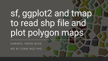 sf, ggplot2 and tmap  to read shape (shp) file and plot polygon maps