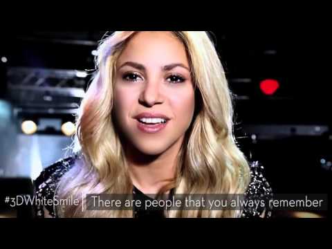 Shakira სარეკლამო    მათეთრებელი ზოლები Crest 3D White