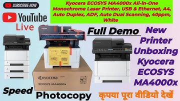 Best👉New Printer Kyocera ECOSYS MA4000x DN Unboxing Full Demo Review Kyocera M2040 DN#kyocera#review