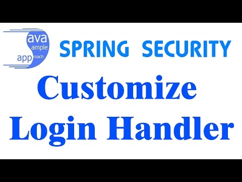 Spring Security – Customize Login Handler