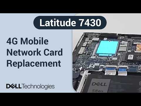 Dell Latitude 7430 | How to replace the 4G WWAN wireless mobile network card