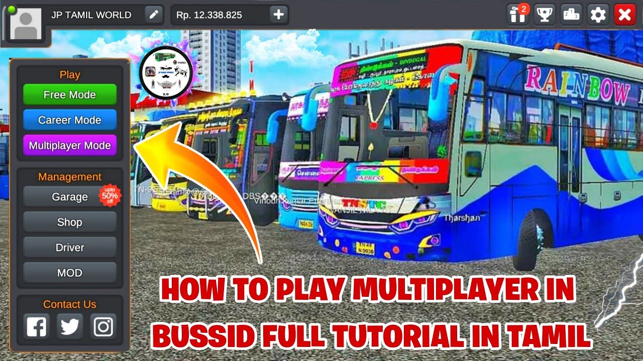 HOW TO PLAY MULTIPLAYER MOD IN BUS SIMULATOR INDONESIA TAMIL