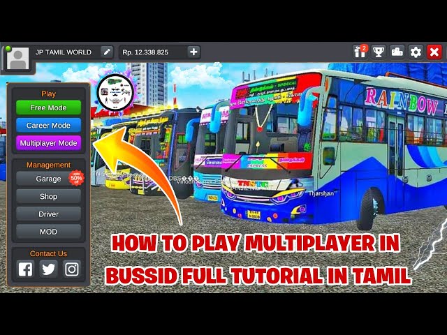 HOW TO PLAY MULTIPLAYER MOD IN BUS SIMULATOR INDONESIA TAMIL class=