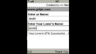 ""Love-O-Meter" (Java App) screenshot 2