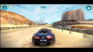 Racing car game - Asphalt Nitro - Speed - Black Bugatti new car First game play