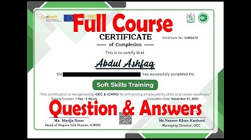 How to Pass Soft Skills Course | Quiz Answers | Overseas Pakistanis #softskill #overseaspakistanis