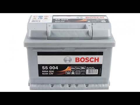 Акумулятор 12V 61AH 600A R+ S5 242*175*175 мм B13, видео 1