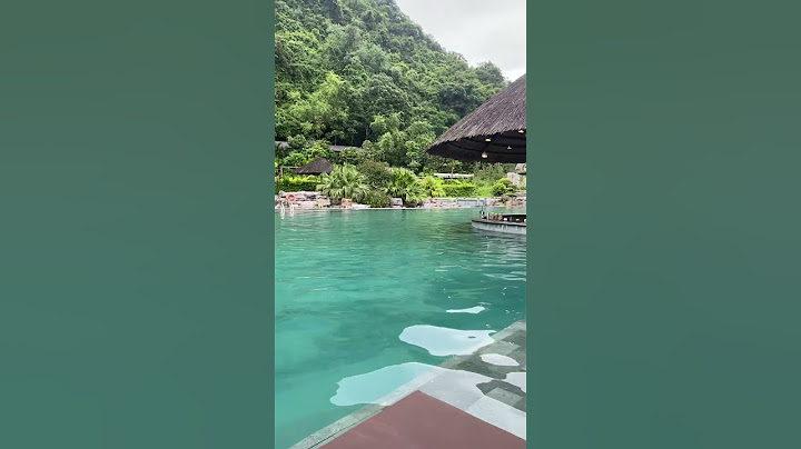 Bể bơi giữa núi rừng Thung nham #zions #sanvuondep