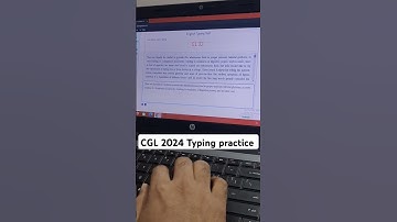 SSC CGL typing test #shorts