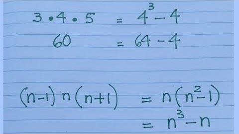 The product of three consecutive integers is…