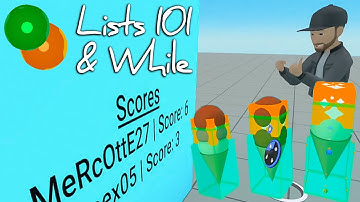 Lists 101 & While Loops: Ordered Scores (Facebook Horizon)