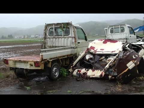 【頭文字Dの墓地】藤原拓海のスプリンタートレノAE86　3台 vs エンペラーアウトオブ眼中のランサー・エボリューションⅣ 【廃車旧車、草ヒロ（草ムラのヒーロー）、ヤード、レトロ】4