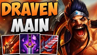 KOREAN CHALLENGER DRAVEN MAIN INSANE SOLO CARRY GAMEPLAY! | CHALLENGER DRAVEN ADC GAMEPLAY | 13.24