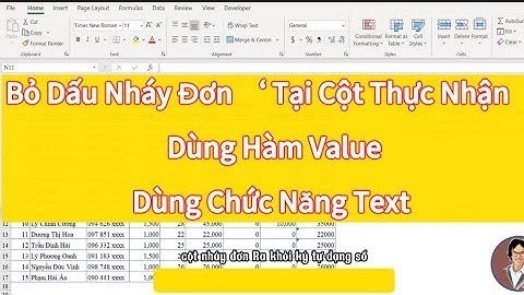 2 Kỹ Thuật Bỏ Dấu Nháy Đơn Trong Cột #excel #phandongexcel #value #text