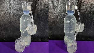 DIY  Amazing water fountain making idea from plastic bottle