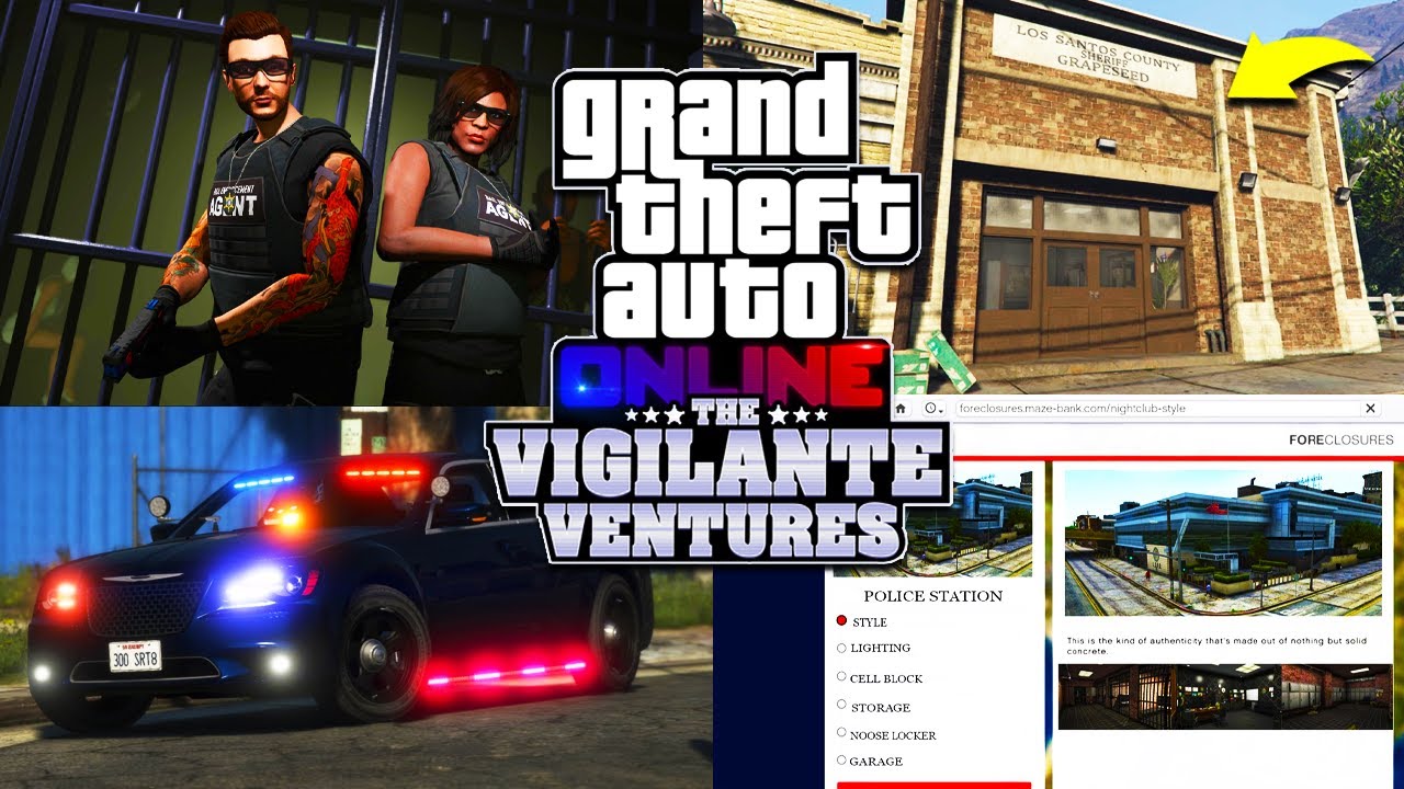 GTA ONLINE COPS AND CROOKS DLC INFO! OWN POLICE STATIONS, NEW VEHICLES