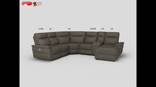 Olympia sectional from Homelegance