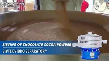 Sieving Chocolate Cocoa Powder with Sivtek Vibro Separator