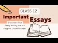 Class 12 English Most Important Essays 2026 | Writing Tips & Topper's Paper Analysis | Engliopedia