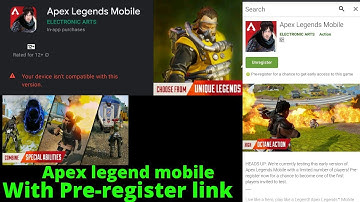 Apex legend mobile pre-register link💥🔥||| Apex legend device not compatible.😵