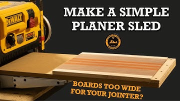 How to Make a Simple Planer Sled for Flattening Wide Boards