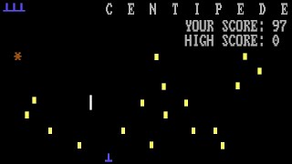 CENTIPED.BAS - GW-BASIC, Centipede arcade clone