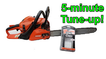 Echo Chainsaw: 5-MINUTE TUNE-UP (air filter, fuel filter, spark plug)