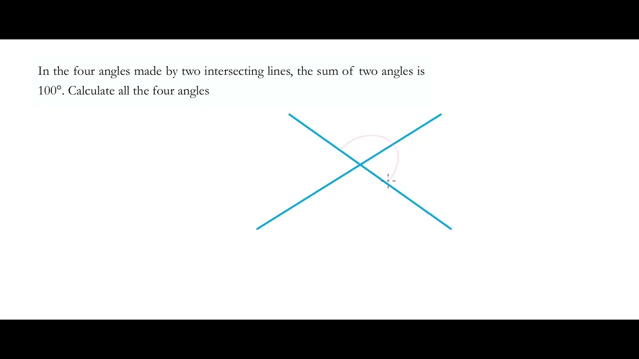 finding the unknown angle | linear pair | vertically opposite angles