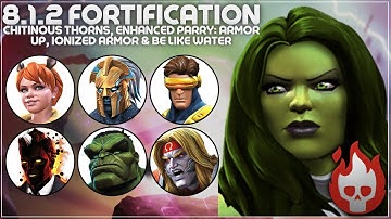 MCOC Act 8.1.2 - Fortification, Chitinous Thorns, Ionized Armor & Be Like Water - Shehulk